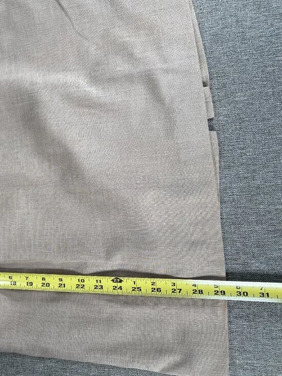 Vintage Cross Country Midi A-Line Skirt Women's 16 Taupe Linen Blend VTG USA NWT - Picture 11 of 11